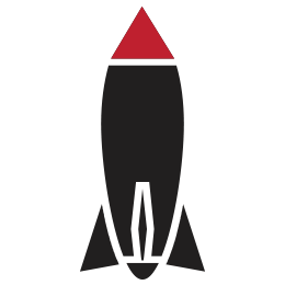 Icon of a rocket launch